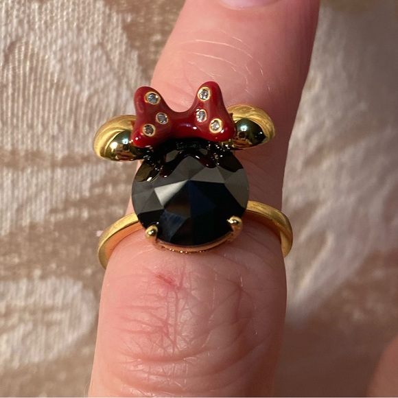 Minnie Mouse Disney x Kate Spade New York Sparkling Gemstone Ring NWT Size 5 - Picture 6 of 11